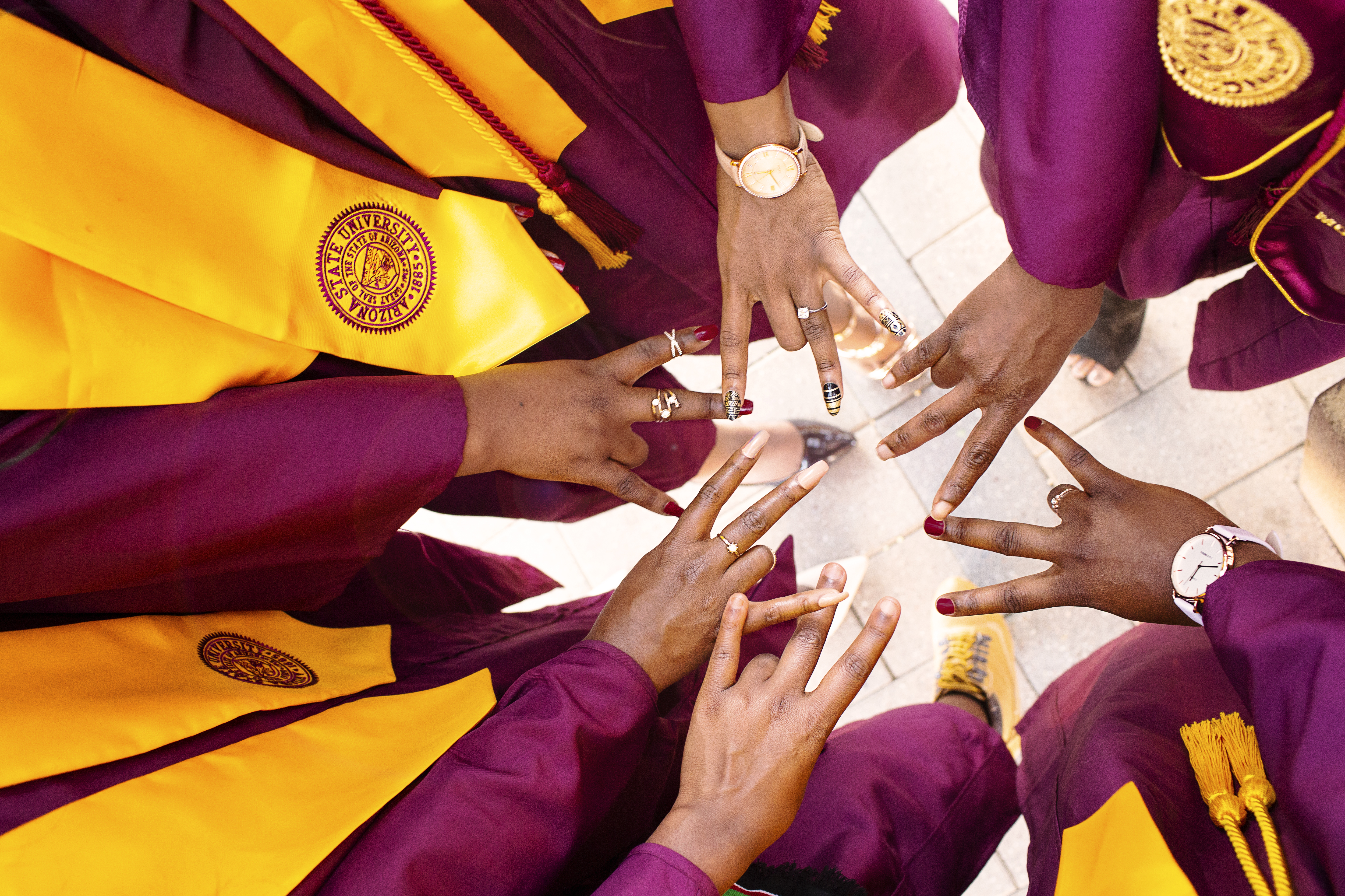 ASU graduation pitchforks